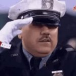 saluting cop GIF Template