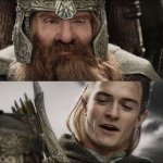 Gimli die fighting side
