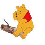 Pooh bear thinking