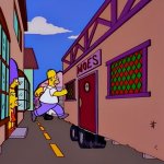 homer jumping to moe's