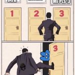 >:3 | OPEN ME PLS :3; YOUR LIFE WILL END IN 30 MINUTES; DON'T OPEN ME | image tagged in kick open door number 3,evil baby | made w/ Imgflip meme maker