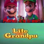 Mario calls what trash ?