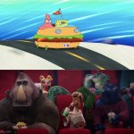 Will and The Vineland Thorns watching The SpongeBob SquarePants Movie (2004) | image tagged in will and the vineland thorns watched what,spongebob squarepants,nickelodeon,memes,goat movie,sony pictures animation | made w/ Imgflip meme maker