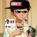 Shinji thug life meme