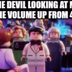 Anyone who does that is a psychopath | THE DEVIL LOOKING AT ME TURN THE VOLUME UP FROM 49 TO 51 | image tagged in gifs,lego,batman slapping robin,batman,lol so funny,devil | made w/ Imgflip video-to-gif maker
