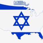 Millie's satirical United States of Israel announcement template meme