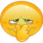 emoticon covering nose meme