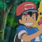 ash catches a pokemon GIF Template