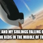 3AM Be Like :( | ME AND MY SIBLINGS FALLING OFF OUR BUNK BEDS IN THE MIDDLE OF THE NIGHT | image tagged in gifs,funny animals | made w/ Imgflip video-to-gif maker