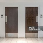 Bathroom doors template
