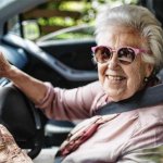 Grandma in Car