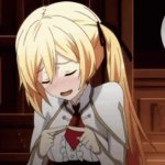 shy anime girl GIF Template