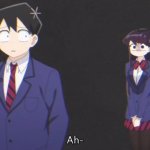 Komi staring meme