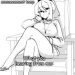 Hobos announcement temp. who even is this character