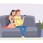 Couple Relaxing on couch