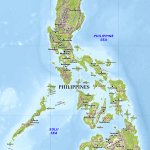 The Philippines physical map