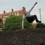 Slo Mo Reverse Jump Over the Brick GIF Template