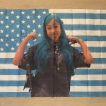 North West Blue U.S.A Flag meme