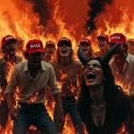 MAGAts burning in Hell Trump Evil