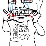 Chudjak ripping his mouth open while crying