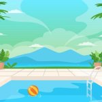 Swimming Pool Background Vector Art, Icons, and Graphics for Fre