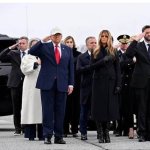 Trump saluting Dumbly
