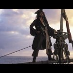 Jack Sparrow sailing