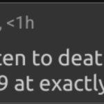 you're being beaten to death