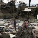Saving Private Ryan - Captain with pencil