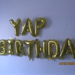 YAP BIRTHDAY balloons
