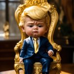 Trump baby child infant toddler immature snowflake thin-skinned