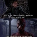 I had a father his name was Ben Parker