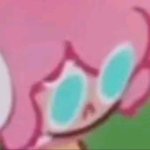 Scared Strawberry Crepe Cookie