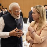 Modi and Meloni discussing