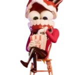 Caine eating popcorn