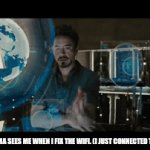 Old people and tech. | HOW MY GRANDMA SEES ME WHEN I FIX THE WIFI. (I JUST CONNECTED THE LAN ROUTER) | image tagged in gifs,funny,fun | made w/ Imgflip video-to-gif maker