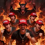 MAGAts burning in Hell with Satan laughing