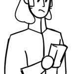 Supposed to be a guy from the 17th century looking on a phone