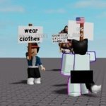 wear clothes