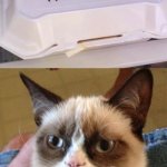 Cry About It | NO, NOW YOU HAVE 5 & 1/2 SHRIMP & 4,250 RICE! CRY ABOUT IT! | image tagged in grumpy cat,cats,cry about it,funny signs,food memes,lunch | made w/ Imgflip meme maker