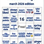 maddox bingo march 2026 edition meme