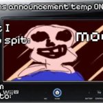 fatal_sans announcement temp ON THE WII U meme