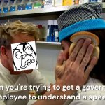 government employee and a speech