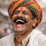 Indian laughing