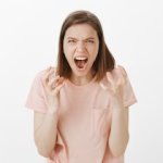 outrage angry woman