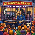 a Captain in blue suit, sitting on the chair in front of a strea