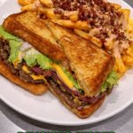 Funny | DELICIOUS, WORKS FOR ME. BEAM ME UP. | image tagged in funny,food,or nah,hamburger,cheeseburger,fries | made w/ Imgflip meme maker