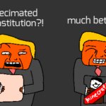 The constitution gets destroyed