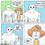 I do ONE Push-Up | I SEE A AI VIDEO | image tagged in i do one push-up | made w/ Imgflip meme maker