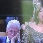 Bill Clinton Bored Displeased Unamused Not Amused Disgusted